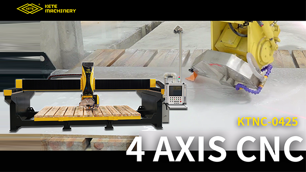 4 axis cnc stone cutting machine for marble quartz granite